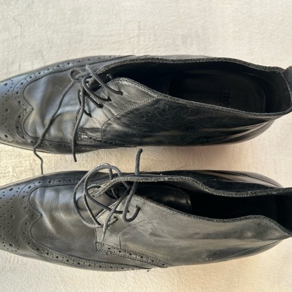 Hugo Boss Black Mid/High Top Brogue Boots - Picture 2 of 5